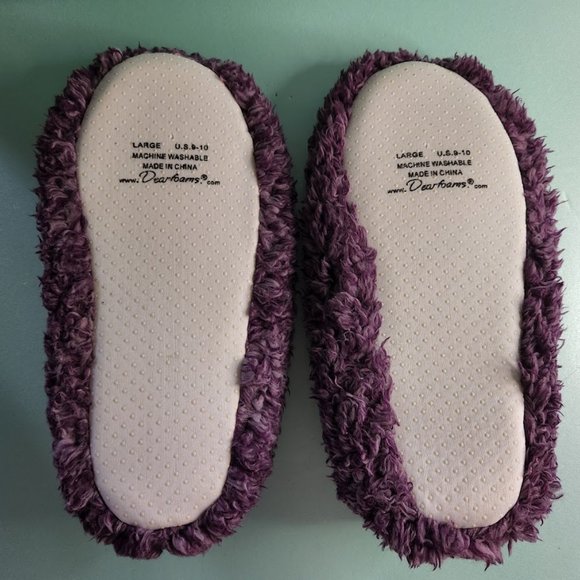 Dearfoams Slippers - Large - Never Worn - Machine Washable - Picture 2 of 3